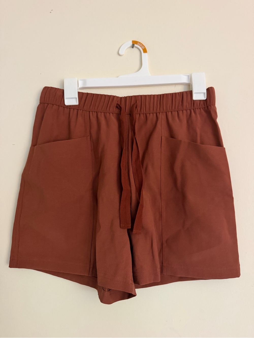Women’s Casual Drawstring Shorts in Rust